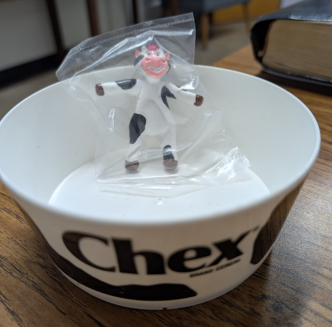 Chex Cereal Bowl With One Sealed Cow Figure