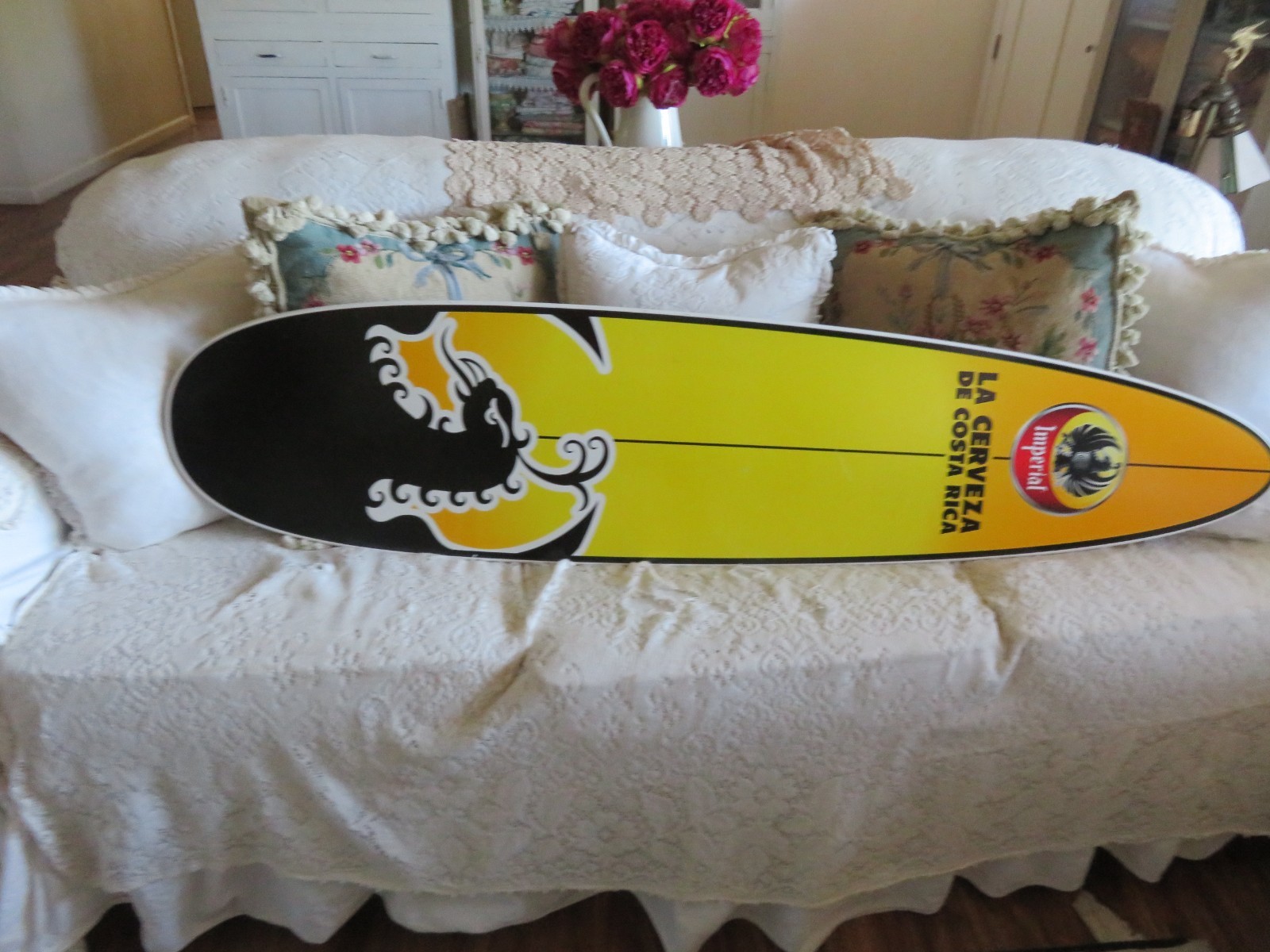 Imperial La Cerveza De Costa Rica Surfboard Beer Advertising 60 x 14 ForManCave