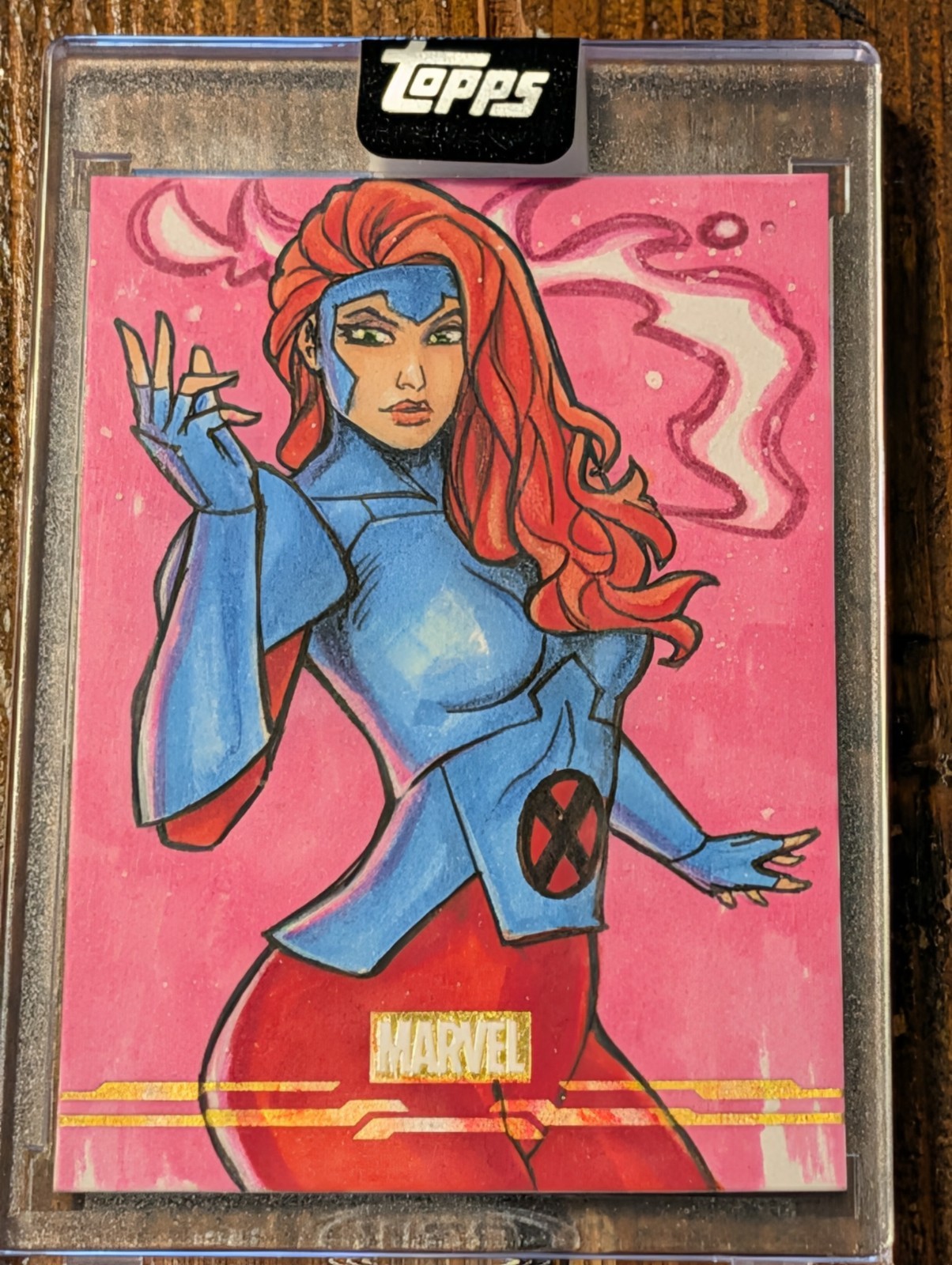 Topps '26 Marvel Mint Jean Grey 1/1  Sketch Card Hand Signed Alcione Silva