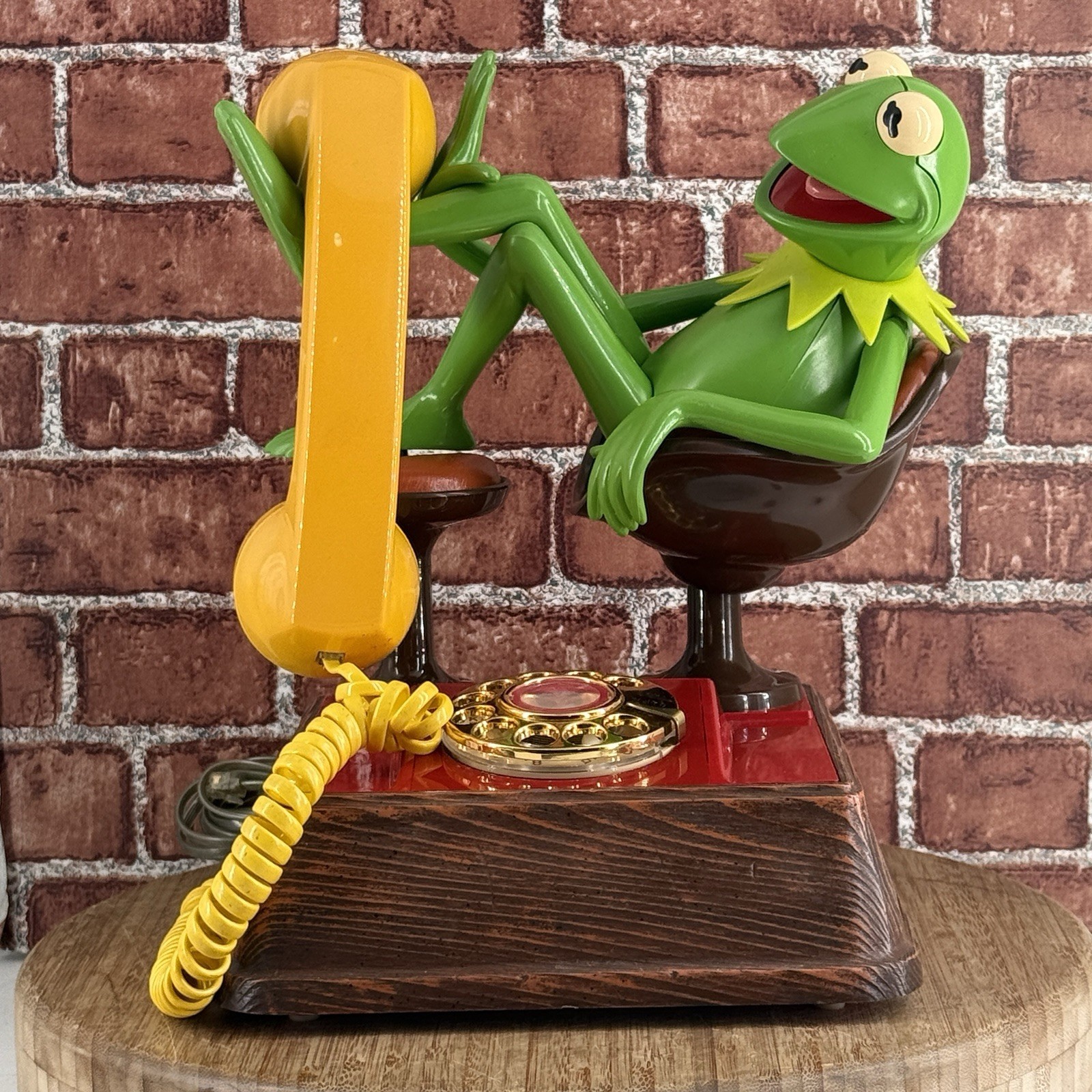 Vintage 1983 Kermit the Frog Phone ATC Jim Henson Muppets Untested