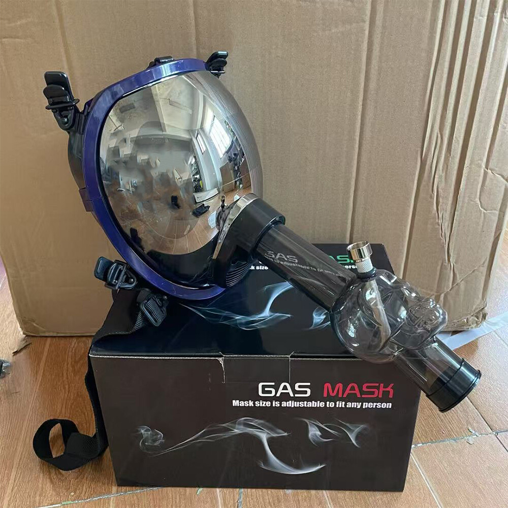 Gas Mask Hookah Bong Silicone Protective Mask Smoking Mask Set