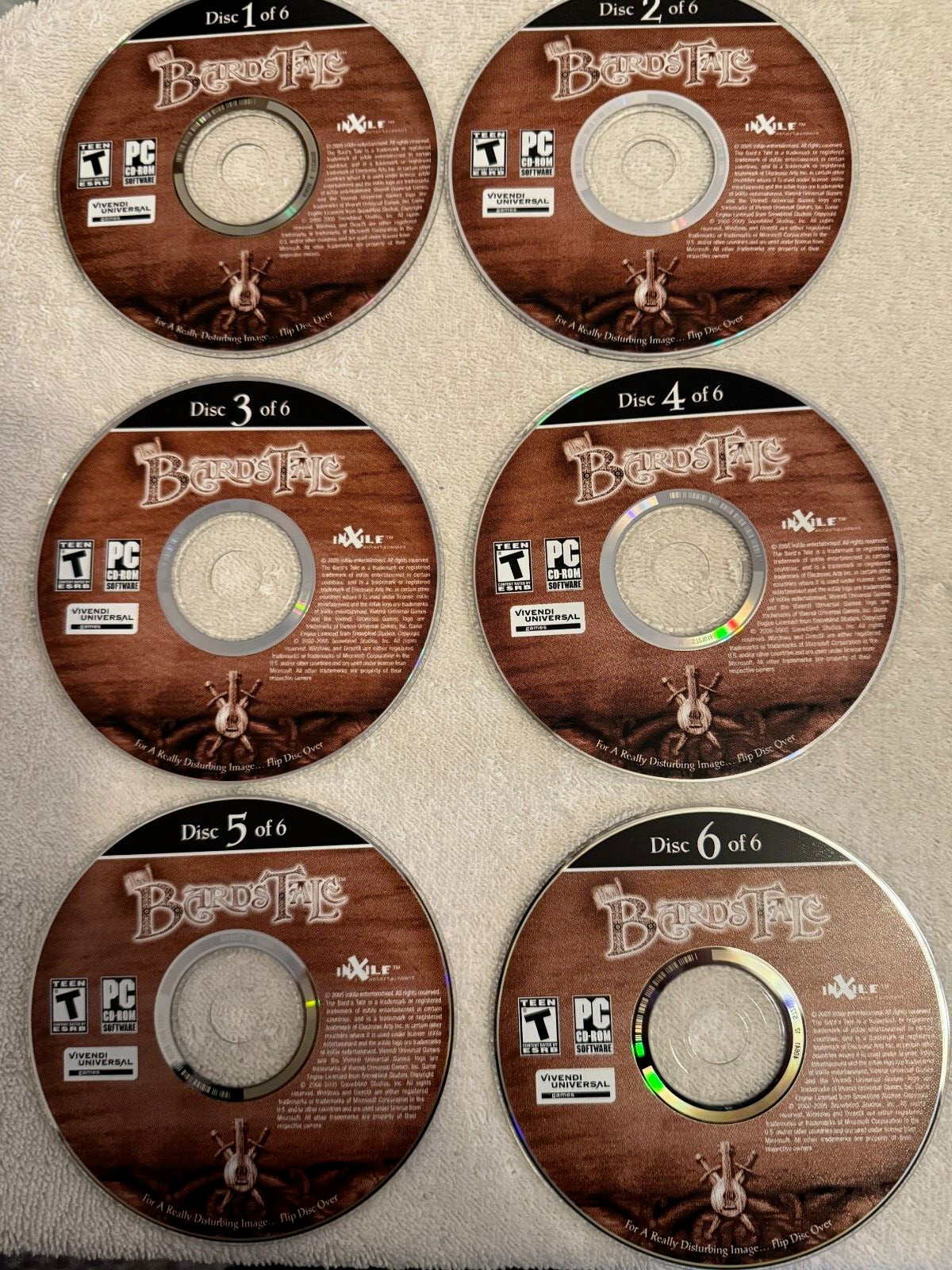The Bard's Tale - (PC 2005 Vivendi Universal) SIX CD'S ONLY