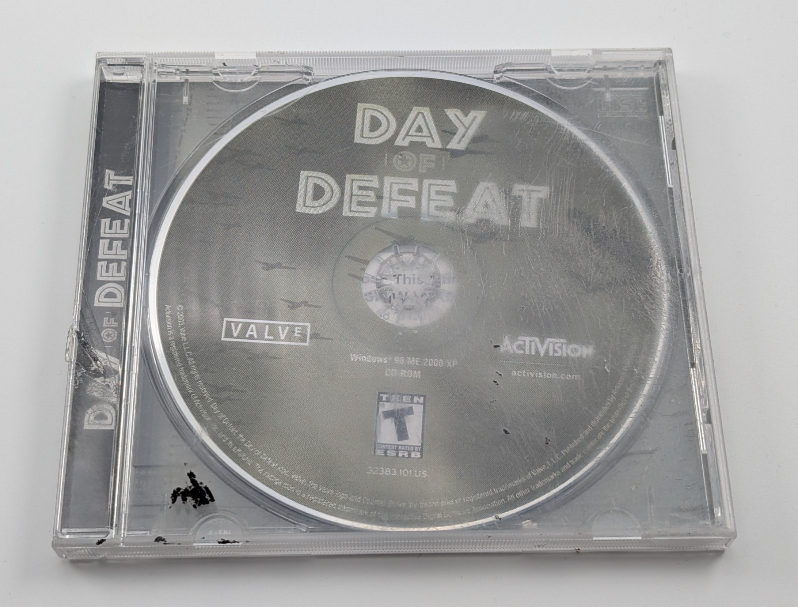 Day Of Defeat Windows PC CD-Rom Video Game Activision Valve - CD and Case