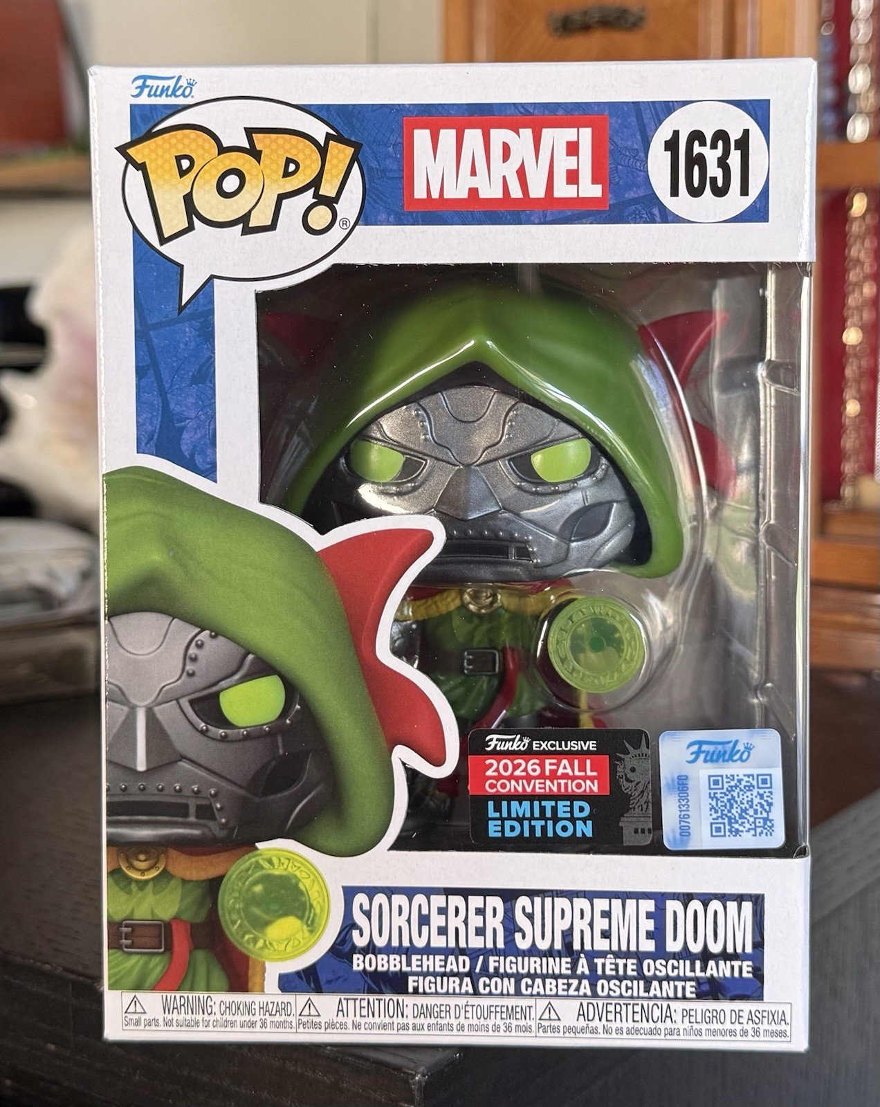 Funko Pop Marvel: SORCERER SUPREME DOOM #1631 NYCC 2026 Shared Exclusive