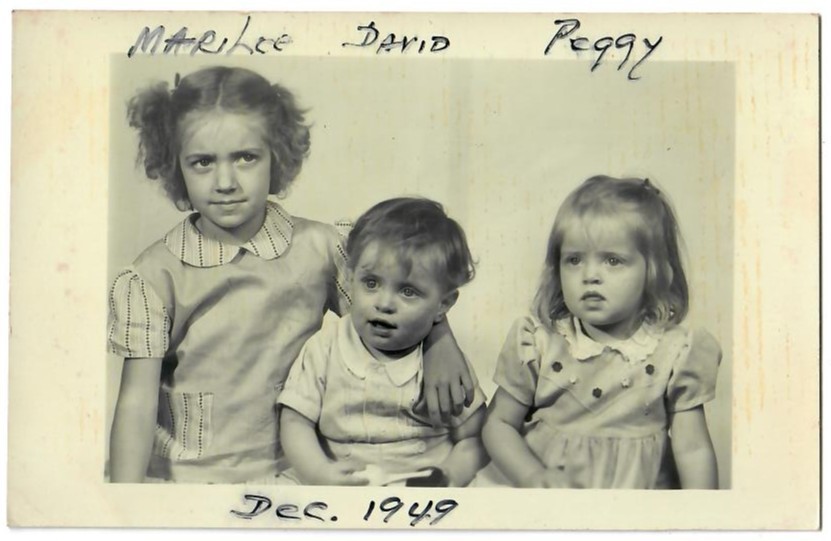 Vintage Real Photo Postcard Children December 1949 RPPC Divided Back