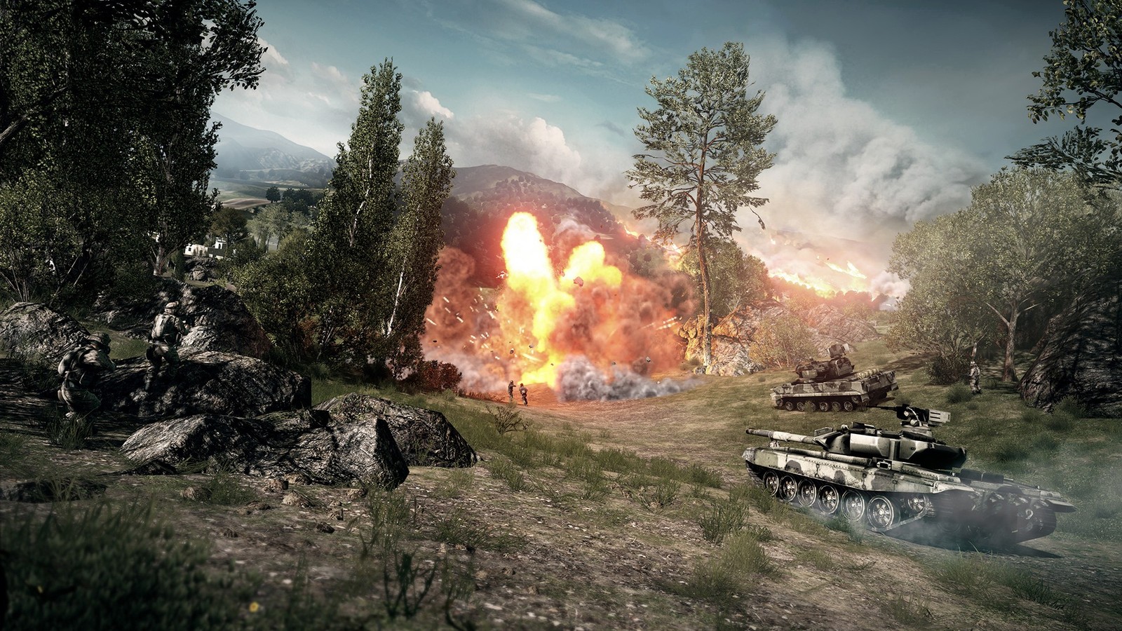 Battlefield 3 PC battle tank military vehicle explosion 11x17 Poster