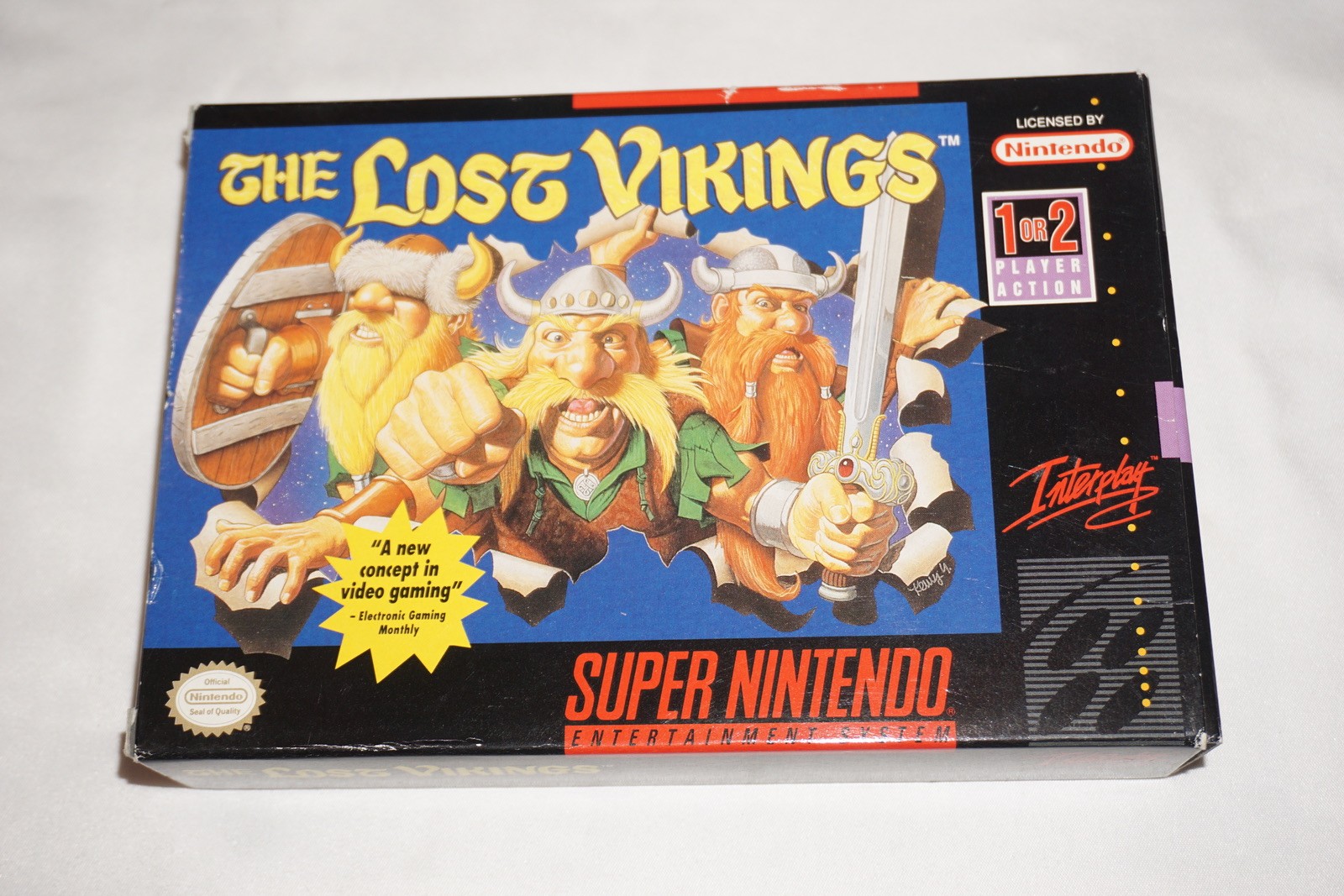 Lost Vikings 1 (Super Nintendo SNES) Complete in Box CIB