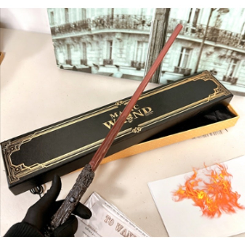 Harry Potter Wizard Cosplay Kit | Fire Magic Wand & 50-Count Flash Paper