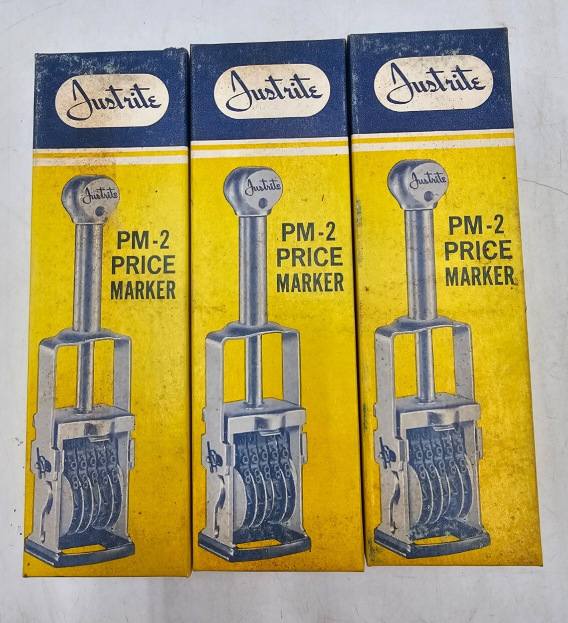 Lot of 3 - Justrite PM-2 Price Marker - NOS