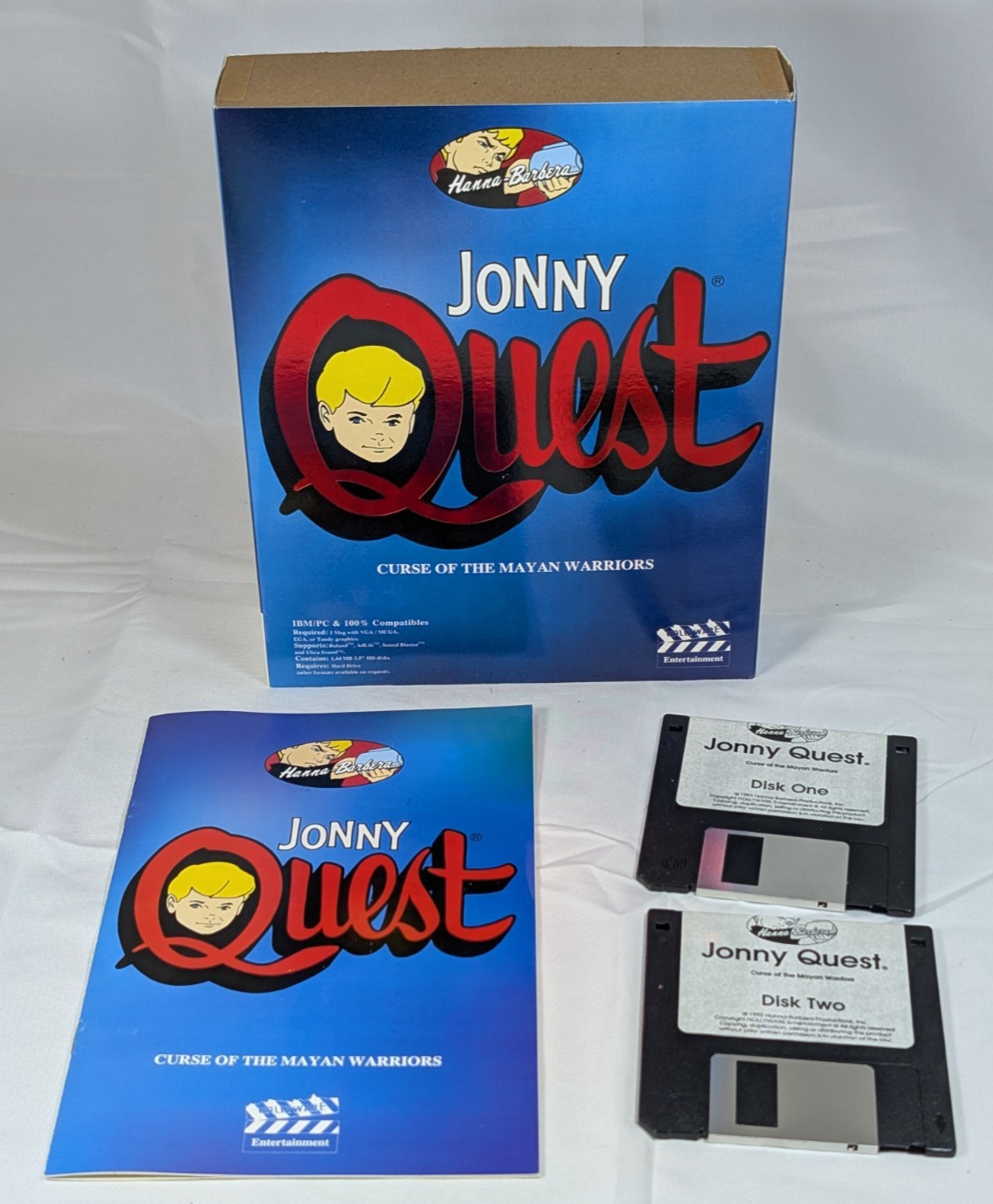 Jonny Quest: Curse of the Mayan Warriors – IBM MS DOS PC GAME Big Box RARE