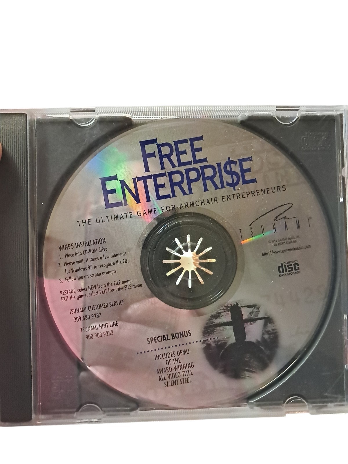 TSUNAMI MEDIA FREE ENTERPRISE (1996) ULTRA RARE  CD-ROM