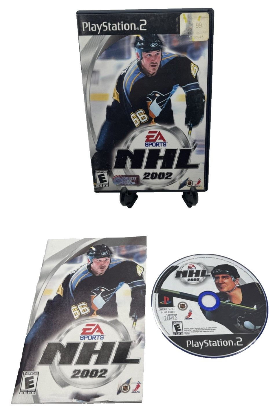 EA Sports NHL 2002 (Sony PlayStation 2) w/ Manual Case Disc Tested
