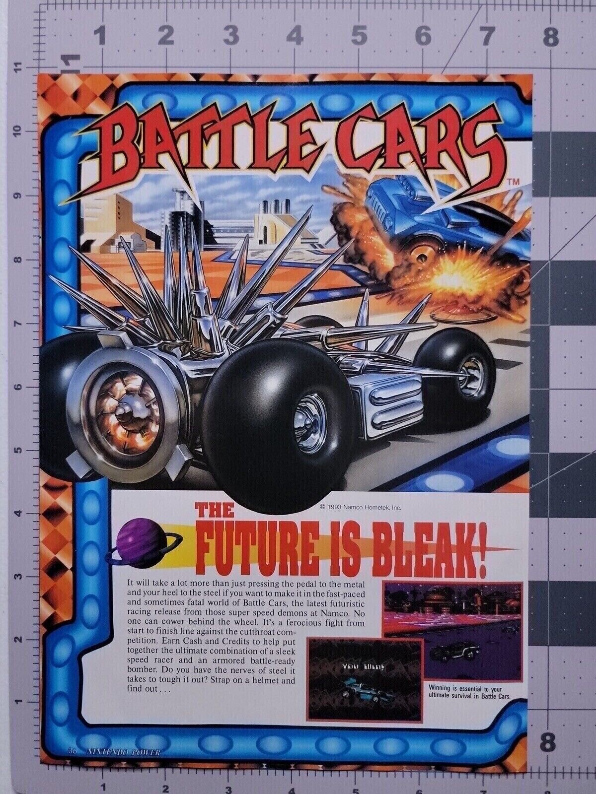Battle Cars Original Print Ad / Poster Game Promo Art