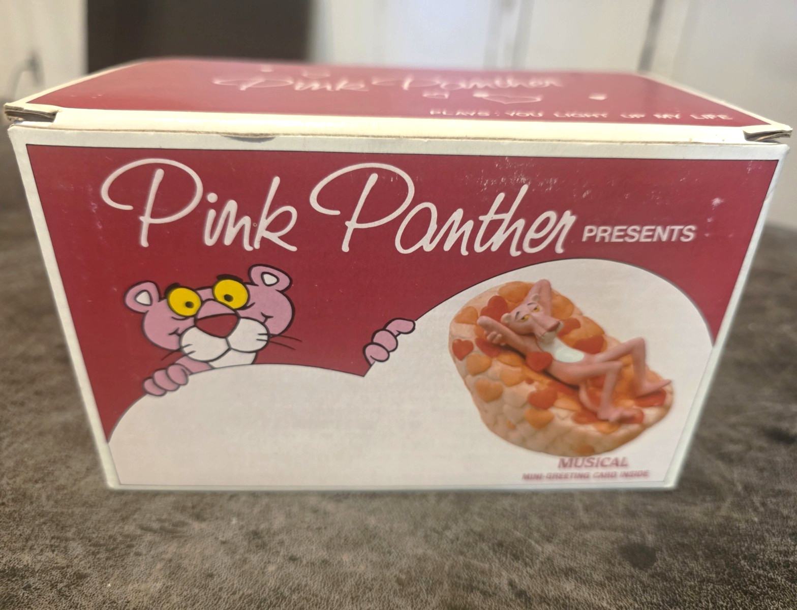 Royal Orleans Pink Panther Presents Pink Panther Musical Ceramic Figurine 1982