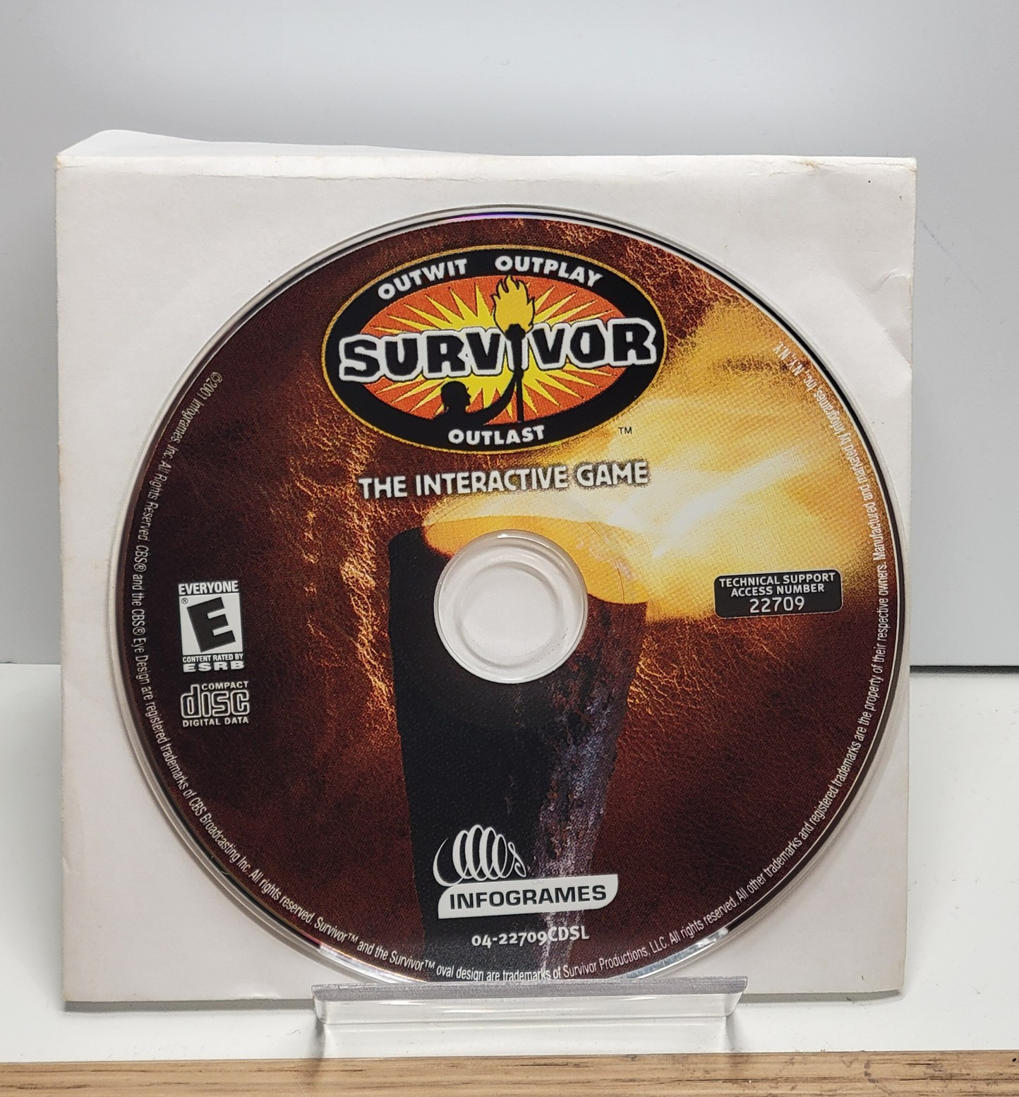 Survivor The Interactive Game PC CD-ROM 2001 Retro CBS TV Show Vintage
