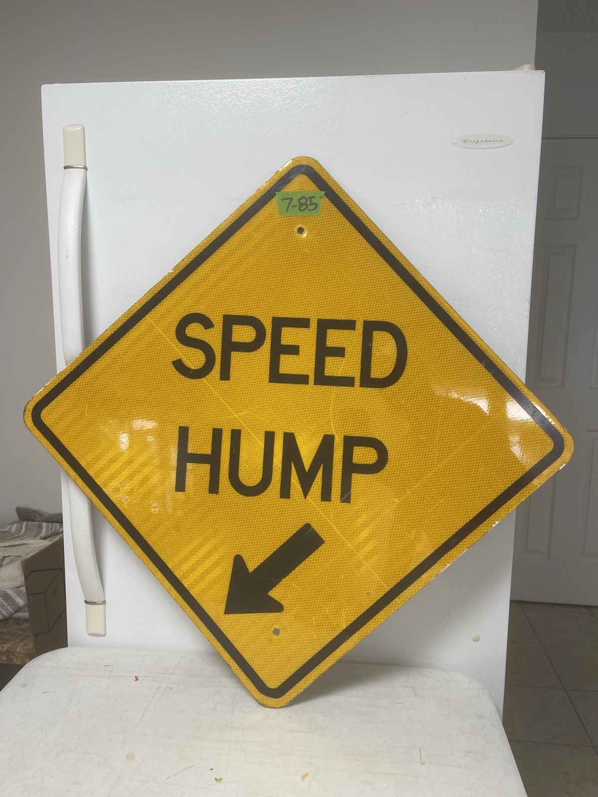 Authentic Road Street Sign Speed Hump 24\
