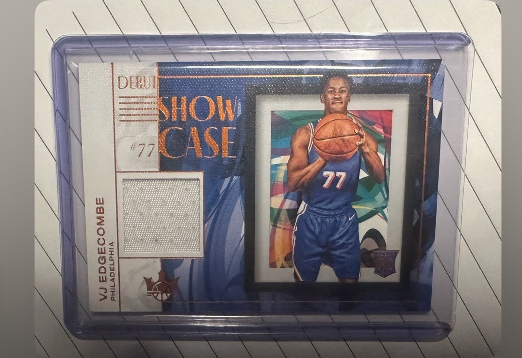 Panini 2025 Court Kings VJ Edgecombe Debut Showcase DSM-VJE Mem /75