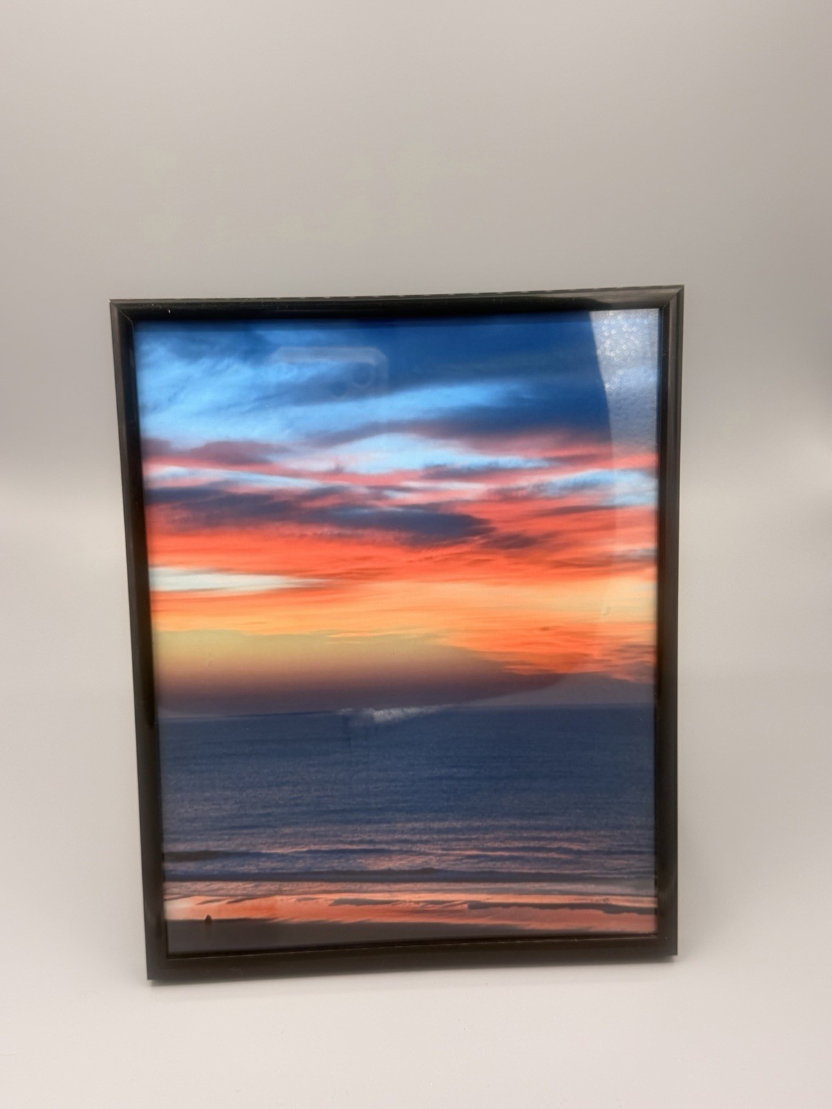 vibrant beach sunset or sunrise photograph