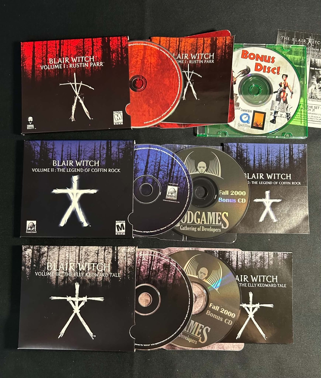 Lot Of 3 Blair Witch Volume 1 2 3  Pc Horror  Games