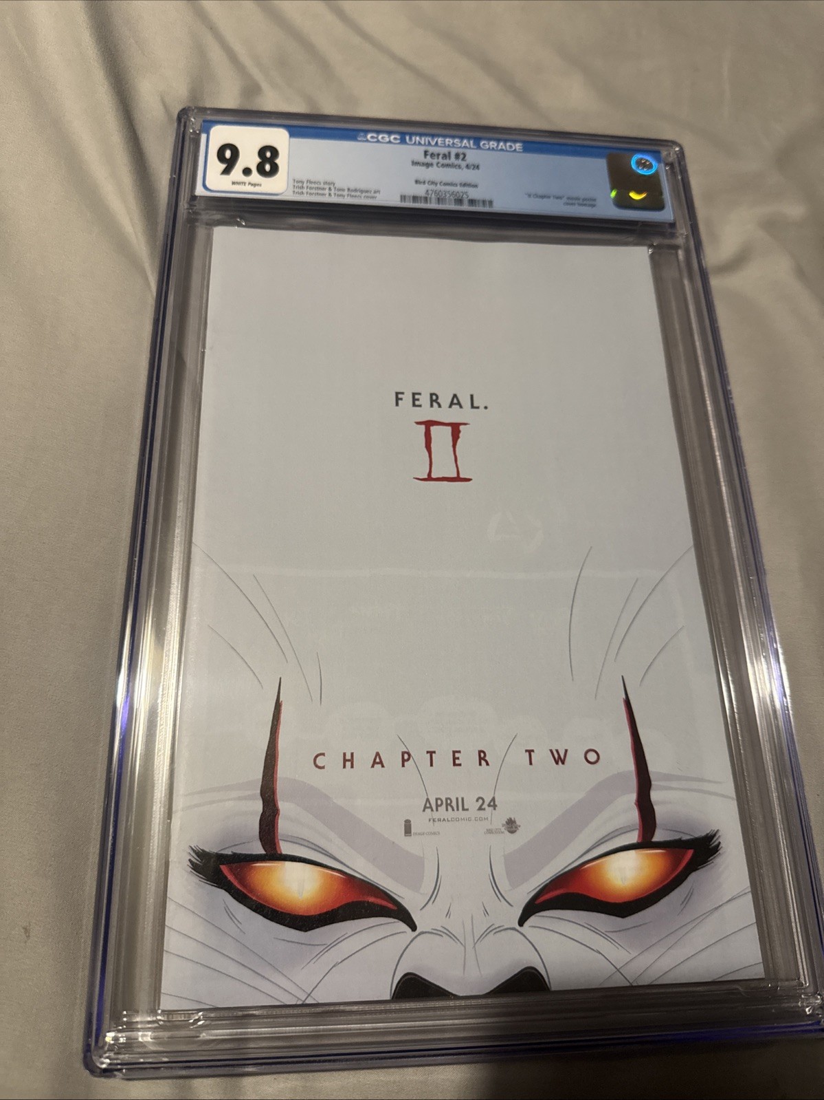 FERAL #2 EXCLUSIVE - CGC 9.8 STEPHEN KING IT CHAPTER 2 HOMAGE FORSTNER LTD 500
