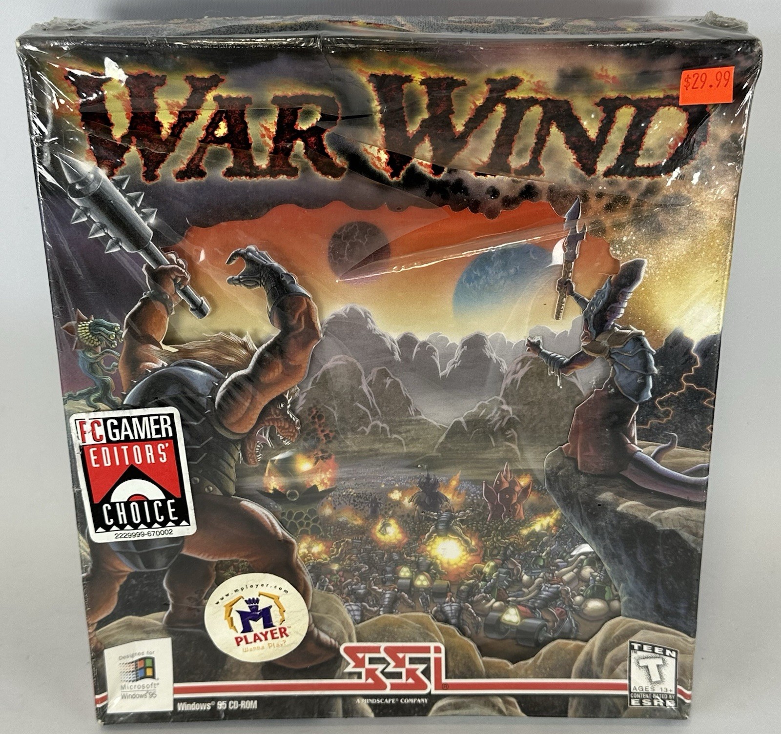 WAR WIND - WINDOWS PC BIG BOX *BRAND NEW & SEALED*