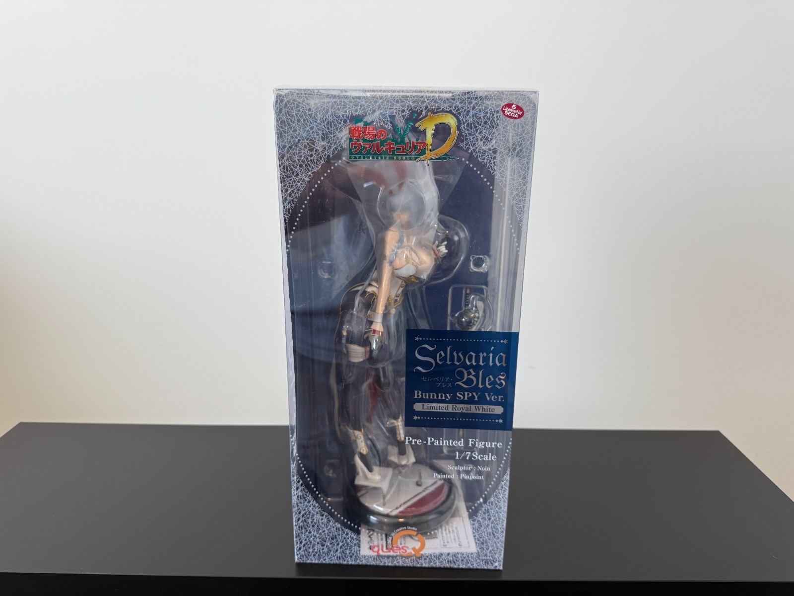 QuesQ Valkyria Chronicles Selvaria Bles Bunny spy Ver. Royal White 1/7 Figure