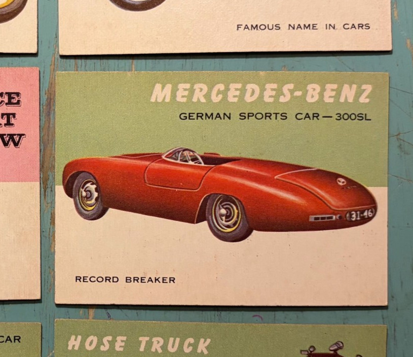 1954 Topps World on Wheels #27 Mercedes-Benz EX+/EXMT