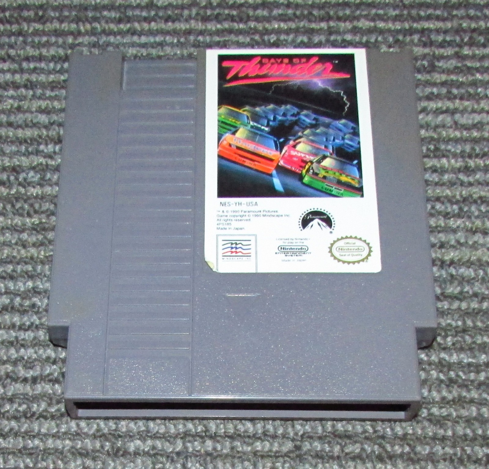 Days of Thunder for Nintendo NES Authentic Fast Shipping