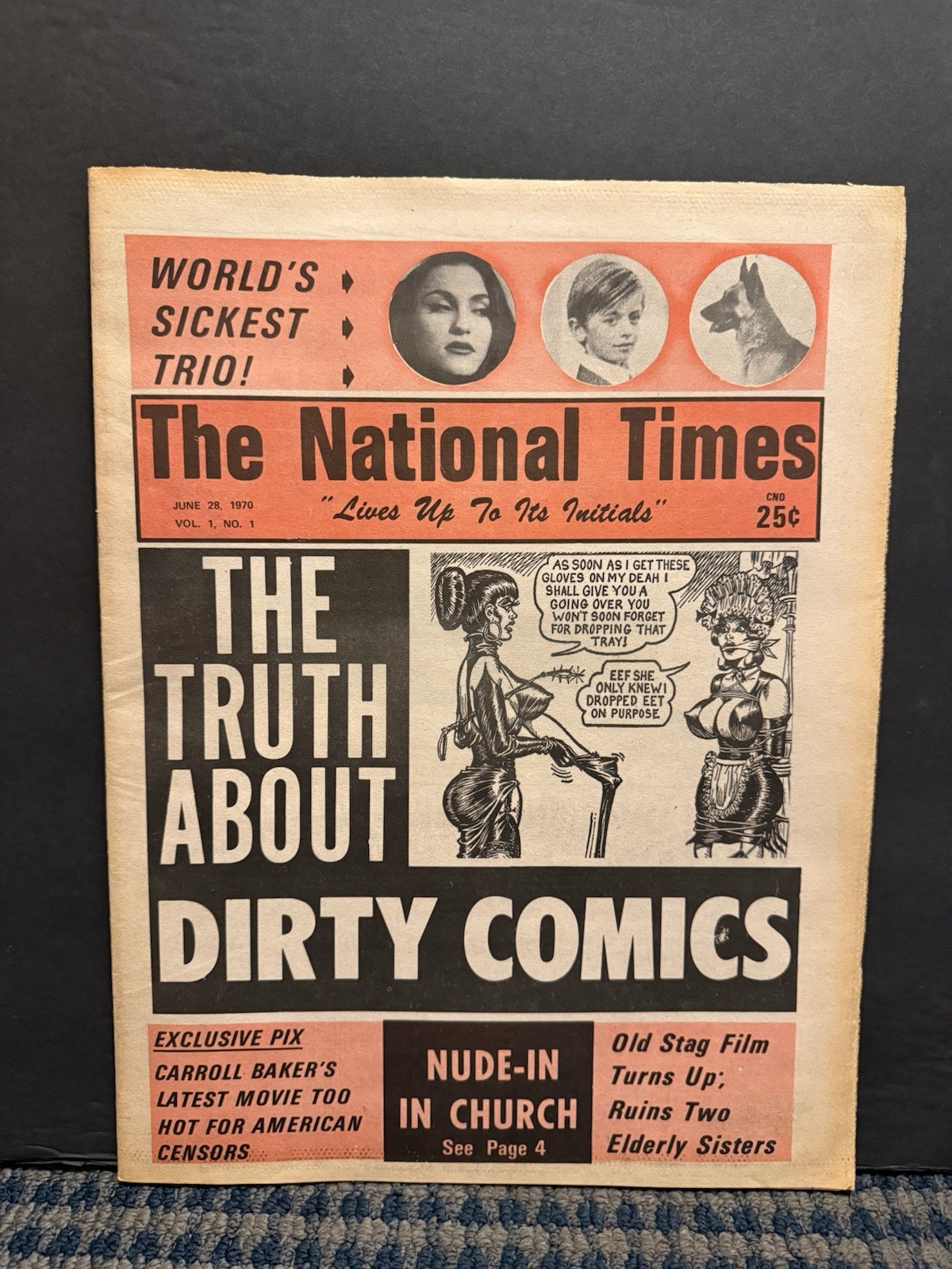 1970 June The National Times Newspaper Vol 1 No 1 Truth About Dirty Comics (10T)