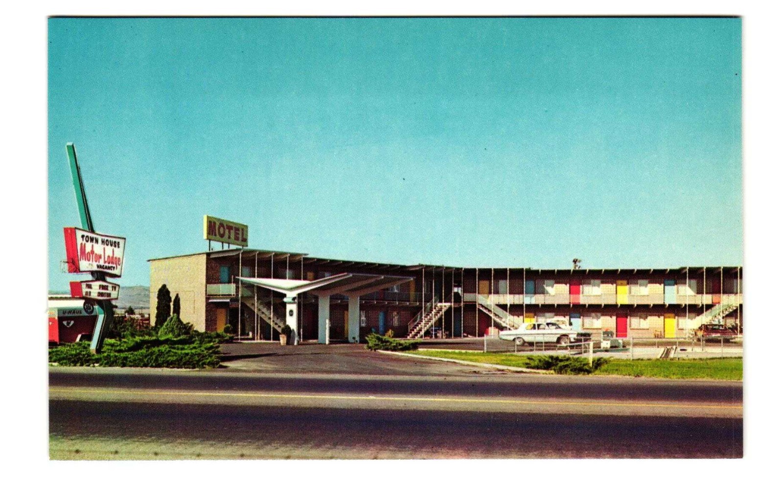 Town House Motor Lodge Mountain Home Idaho vintage postcard unposted