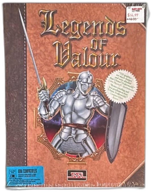 Legends Of Valour IBM PC Big Box 1992 SSI New Sealed Vintage MS-DOS Game