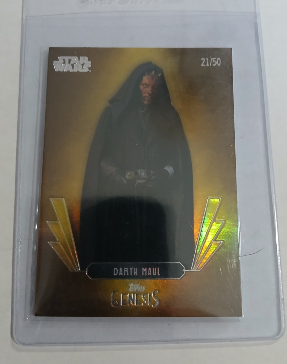 2025 Topps Disney Genesis #11 Darth Maul GOLD /50