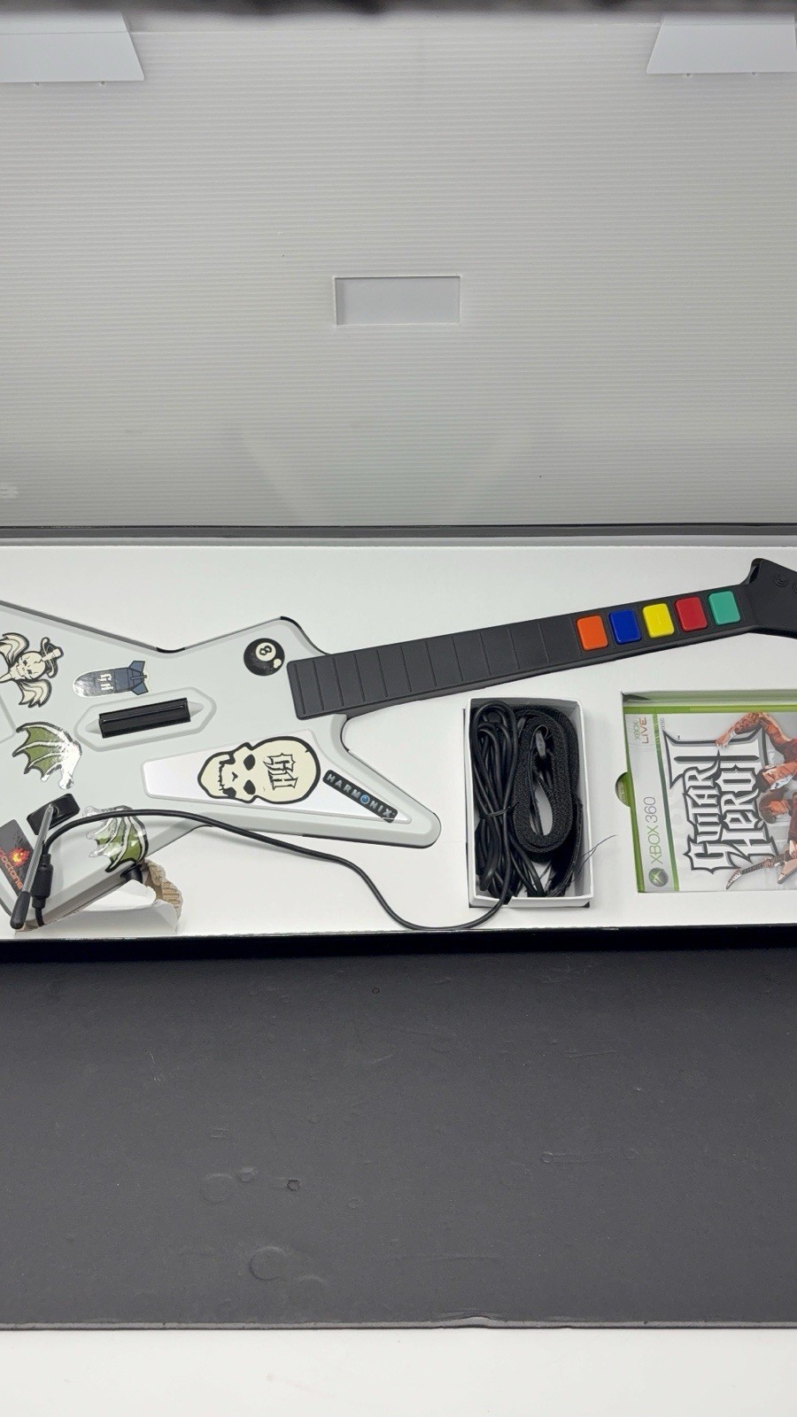 RedOctane Guitar Hero X-Plorer Xbox 360 Wired Guitar Controller Game Bundle