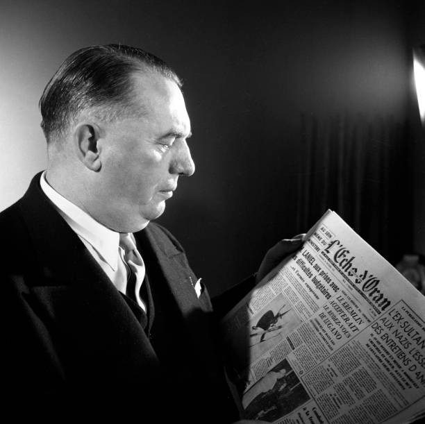 Portrait of the prefect of Oran Pierre Lambert on November 21 1953 Old Photo