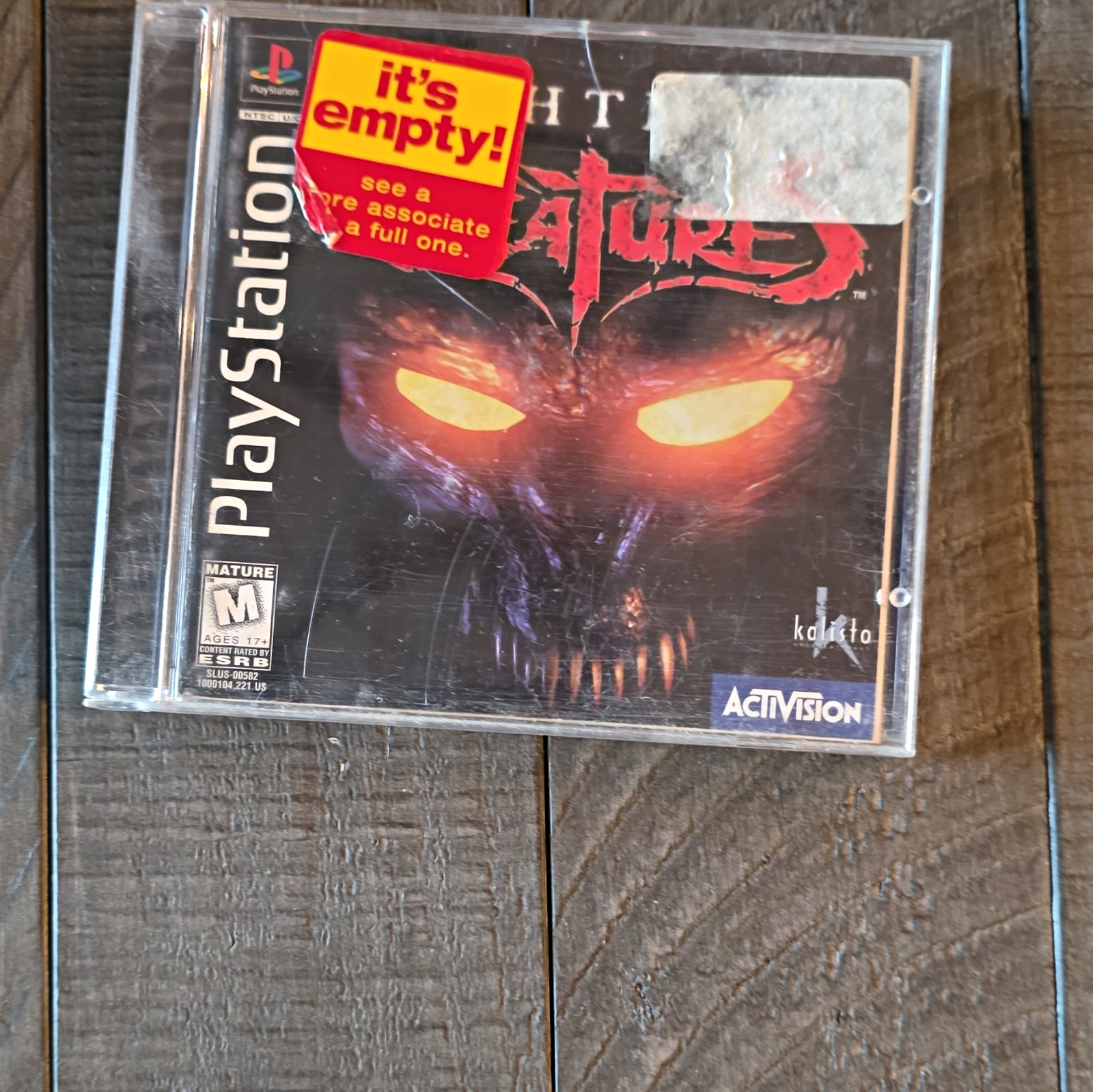 Activision Nightmare Creatures Sony PlayStation 1 PS1 M NTSC-U/C Manual 1997