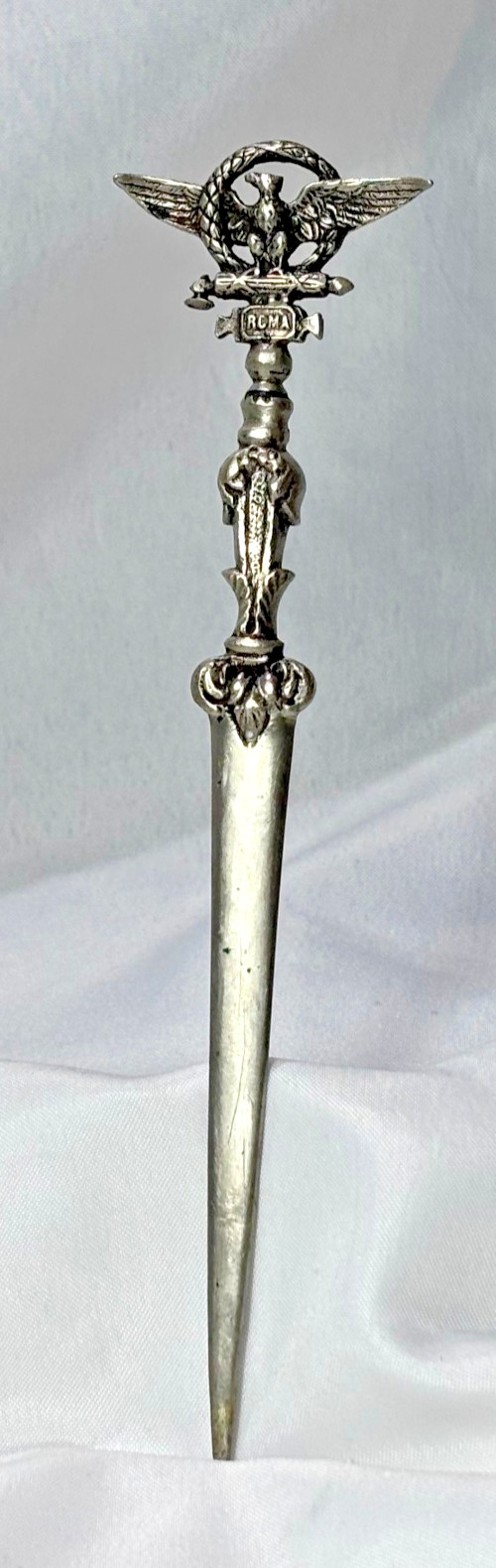 Vtg G. Vivaldi Letter Opener ROMA SPQR Roman Eagle Paper Knife Made In Italy
