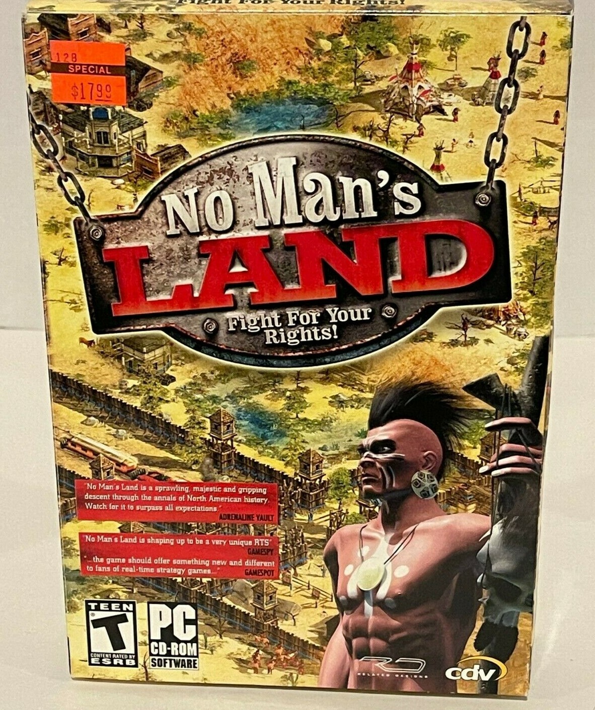 No Mans Land fight for your rights PC Video Game NTSC Medium Box Game New Sealed