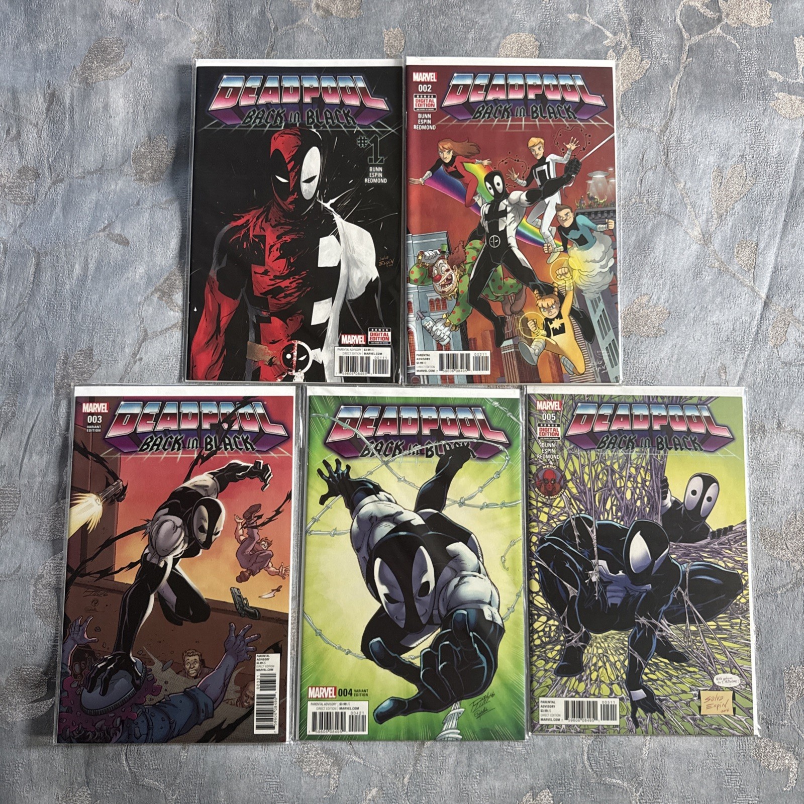 Deadpool Back in Black #1 2 3 4 5 Complete Set - 2016 Marvel