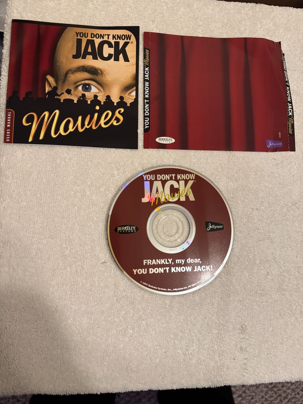 You Don't Know Jack Movies - (PC 1997) CD ONLY W/INSTALL BOOKLET