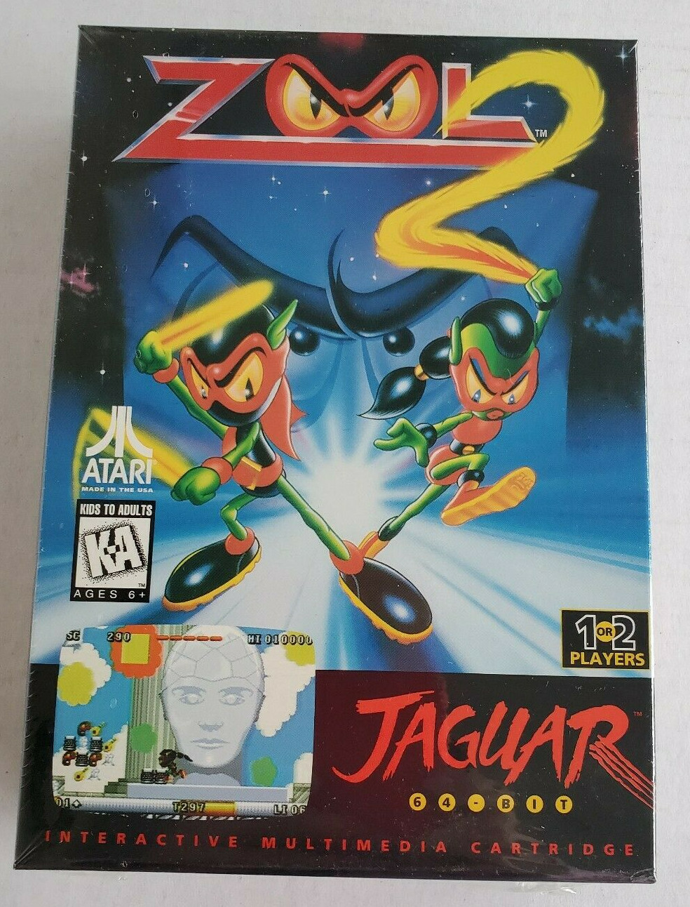 ZOOL 2 Atari Jaguar Cartridge NEW Factory Sealed J9042E