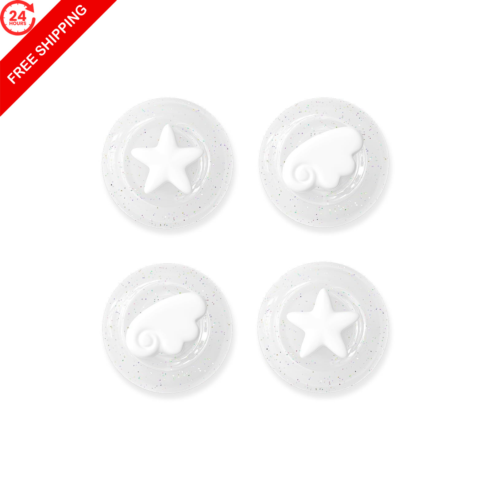 GeekShare Joystick Caps Compatible with Switch 2 - Anti-Slip M, Soap Bubble