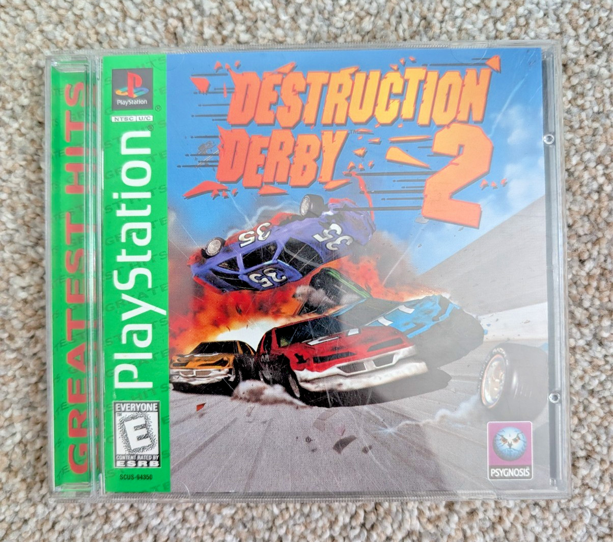 Destruction Derby 2 - Greatest Hits - PS1 - Complete in box TESTED
