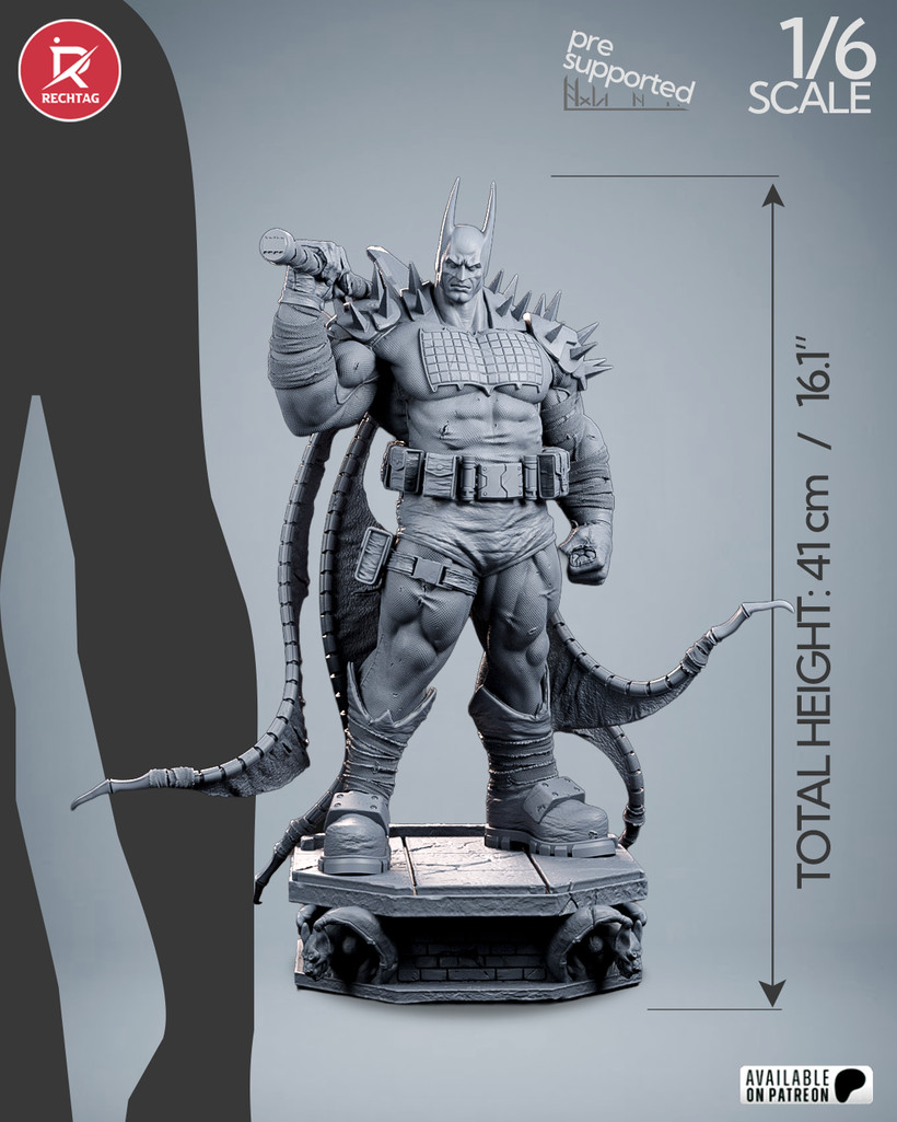 1:6 Absolute Batman The Unstoppable Dark Knight UNPAINTED High Quality Garage Ki