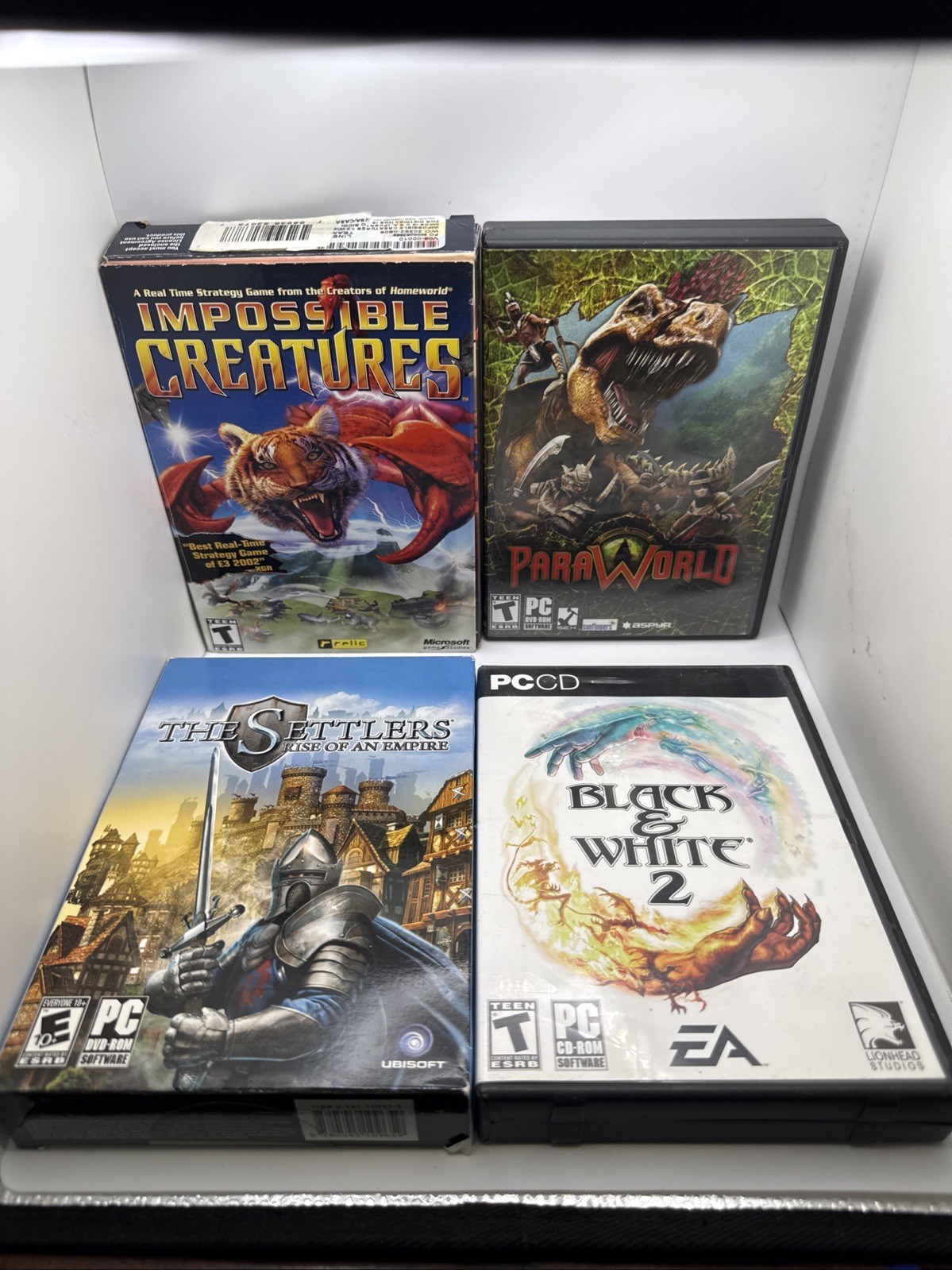 Black & White 2 Paraworld Impossible Creatures The Settlers (PC) Computer Games