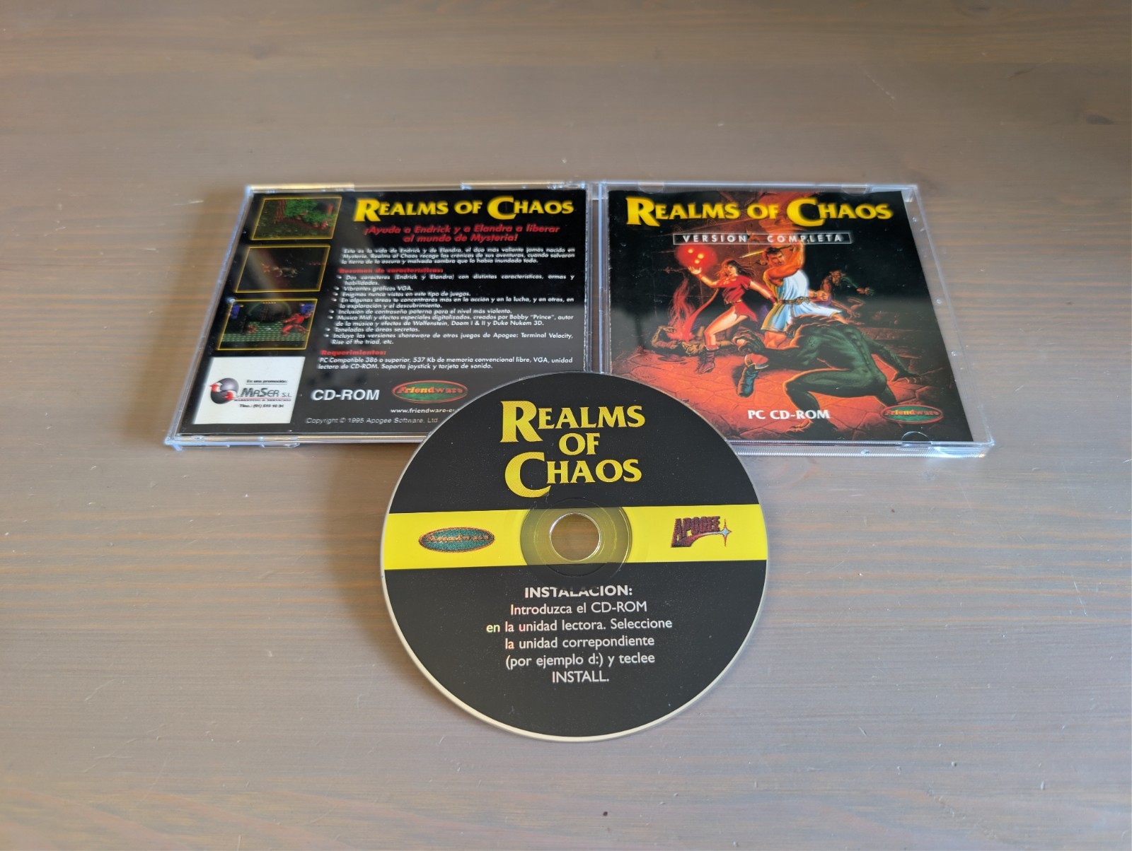 Realms of Chaos PC CD computer game (Spain)