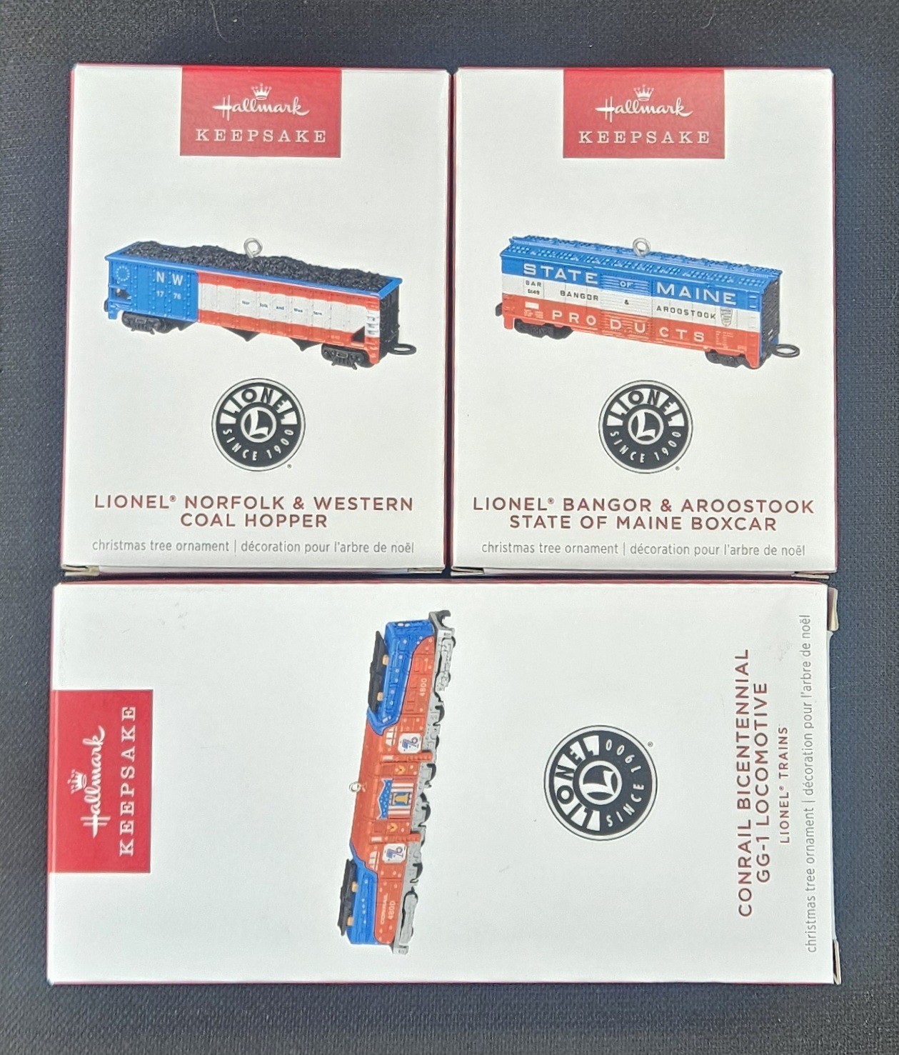 2026 Hallmark Keepsake Lionel Train Ornaments - 3 Brand New Ornaments L@@K NIB