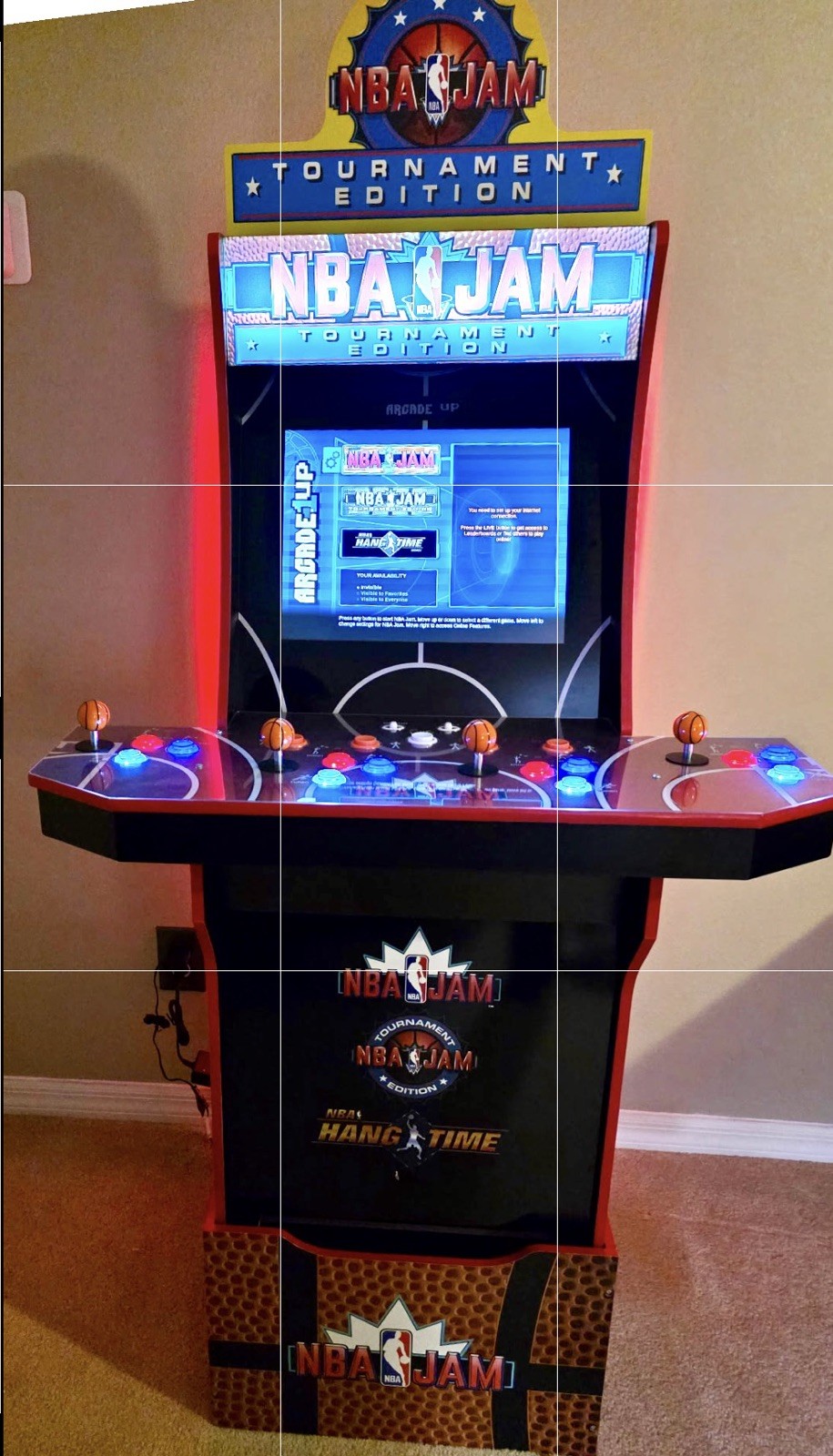 Arcade1up NBA Jam Arcade 4 player Machine  NBA Hangtime TournamentEdition