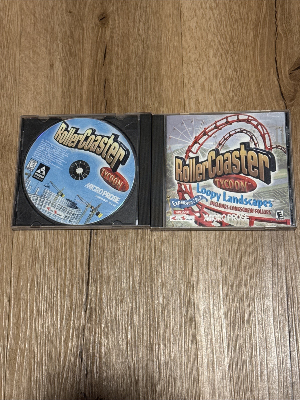 RollerCoaster Tycoon and RollerCoaster Tycoon Loopy Landscapes PC games Bundle