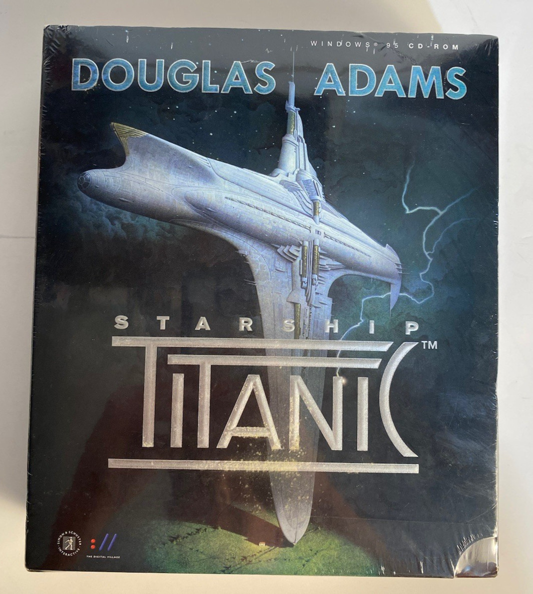 Vintage Starship Titanic by Douglas Adams PC Video Game Big Box 1998 Sealed