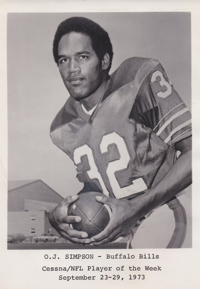 1973 Press Photo Buffalo Bills O.J. Simpson named NFL Player of the Week
